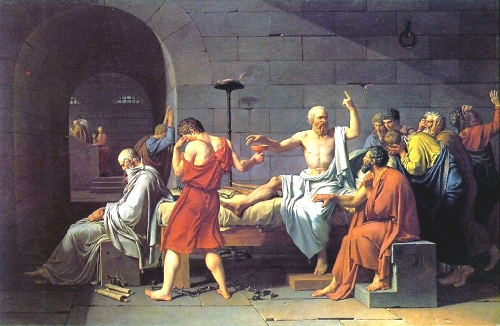 Socrates met gifbeker