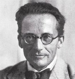 portret van Erwin Schrödinger