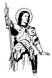 Heiligenplaatje van Jeanne d' Arc